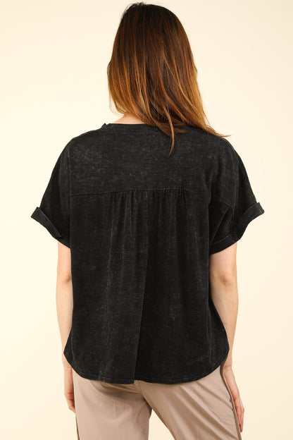 Nochted Short Sleeve Washed T-Shirt