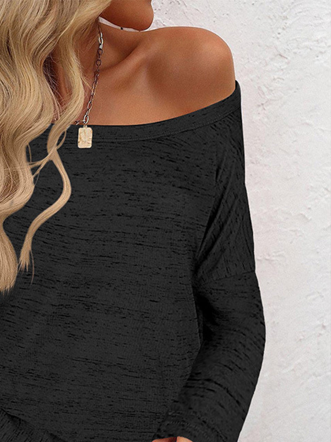 Heathered Long Sleeve Top