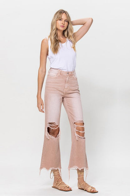 VERVET by Flying Monkey 90's Vintage Crop Flare Jeans