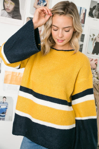 COZY COLORBLOCK SWEATER