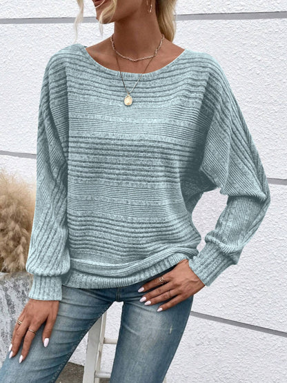 Round Neck Long Sleeve Top