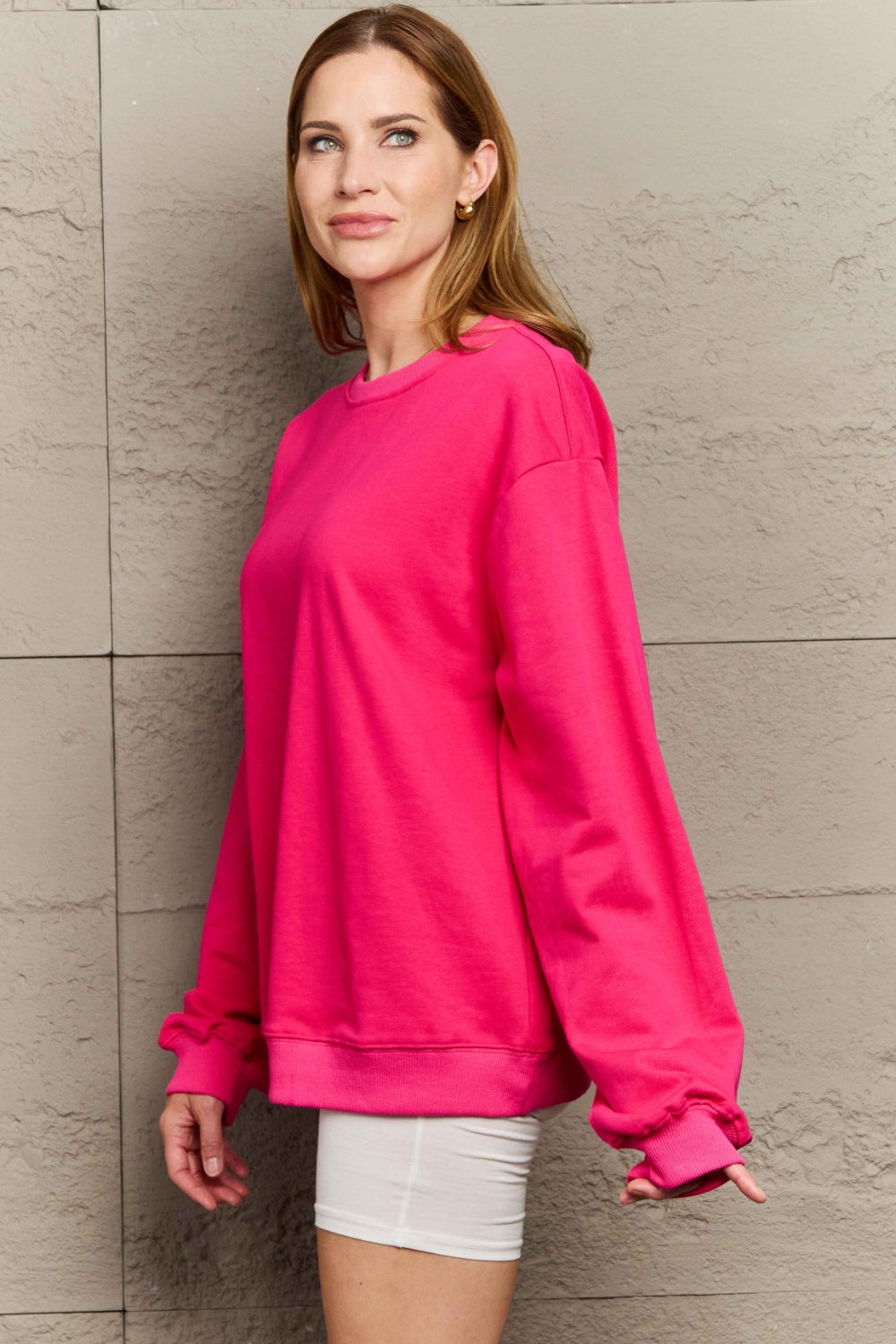 Round Neck Long Sleeve Sweatshirt