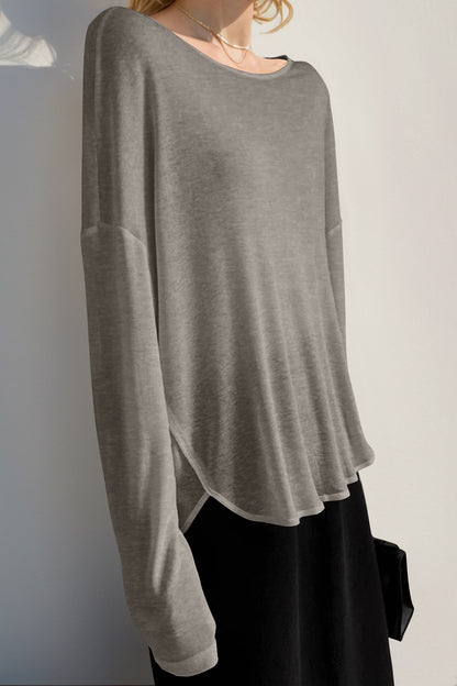 High-Low Long Sleeve T-Shirt