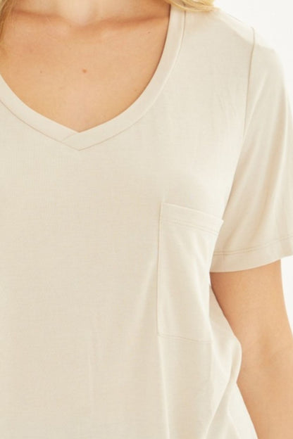 V-Neck Short Sleeve T-Shirt