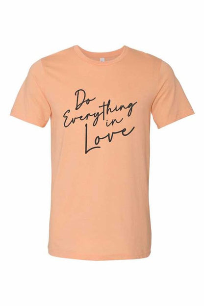 Do Everything in Love Crew Neck Softstyle Tee