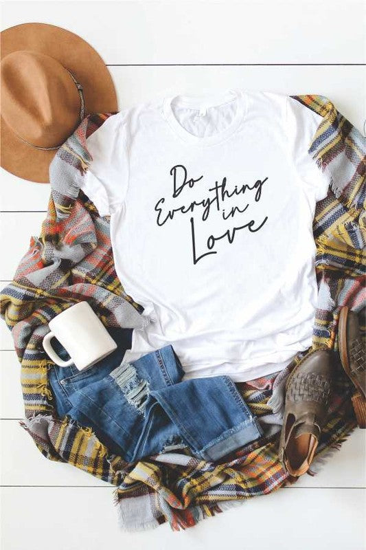 Do Everything in Love Crew Neck Softstyle Tee