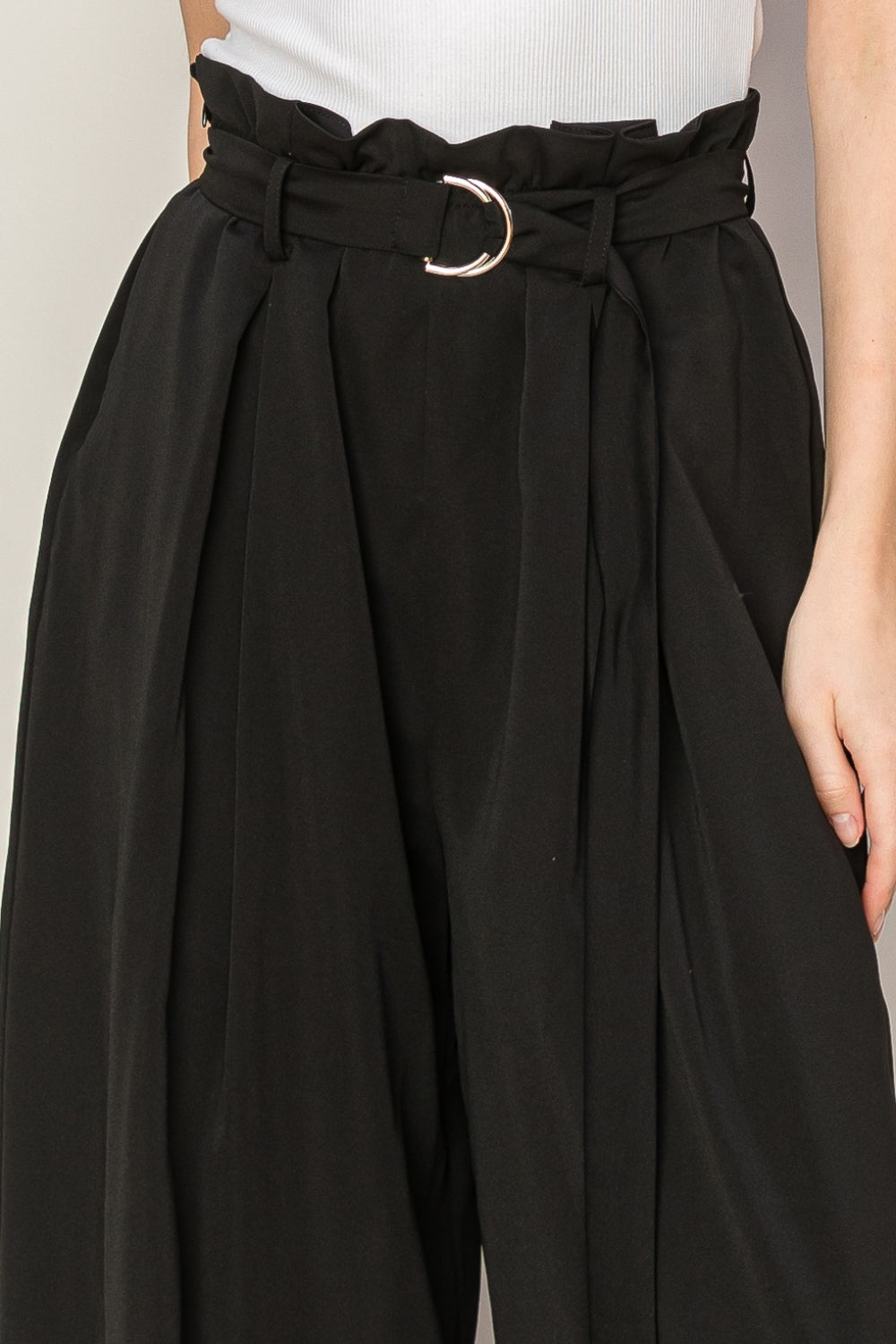 Paperbag Waist Wide Leg Pants