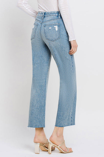 Vervet by Flying Monkey Mid Rise Crop Wide Leg Jeans