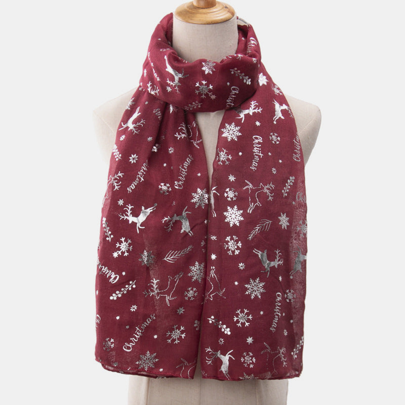 Christmas Element Polyester Scarf