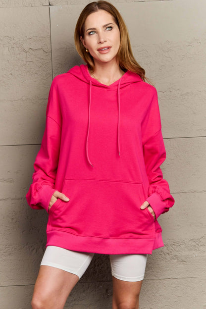 Drawstring Long Sleeve Hoodie