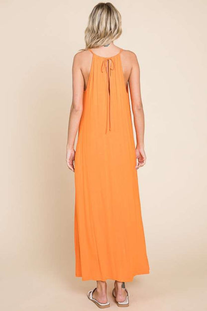 Tie Back Maxi Cami Dress