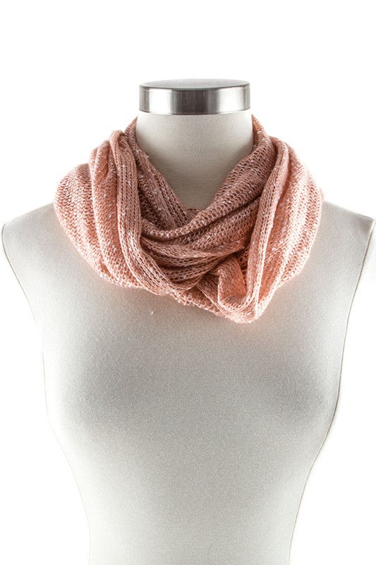 TWO TONED INFINITY SCARF