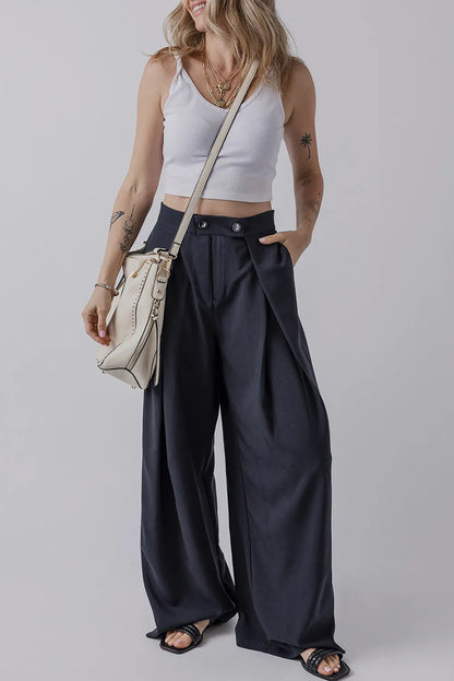 Wide Leg Pants with Pockets