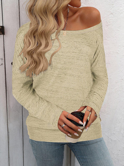 Heathered Long Sleeve Top