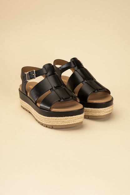 ESPADRILLE GLADIATOR SANDALS