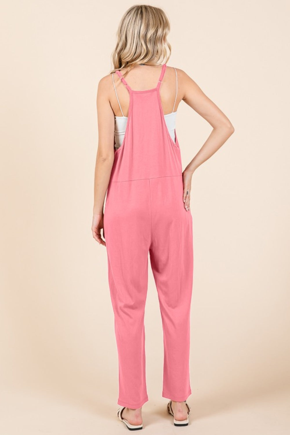 Sleeveless Jumpsuit with Pockets