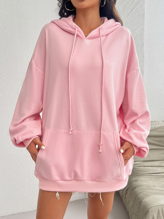 Drawstring Long Sleeve Hoodie