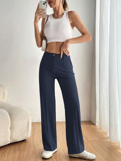 High Waist Wide Leg Pants