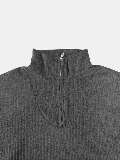 Quarter Zip Long Sleeve Top