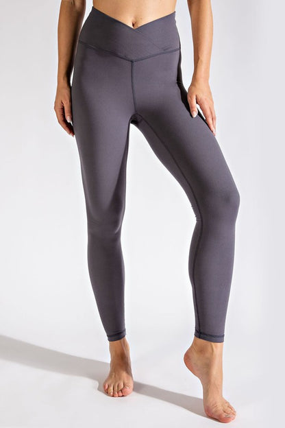 V Waist Full Length Leggings