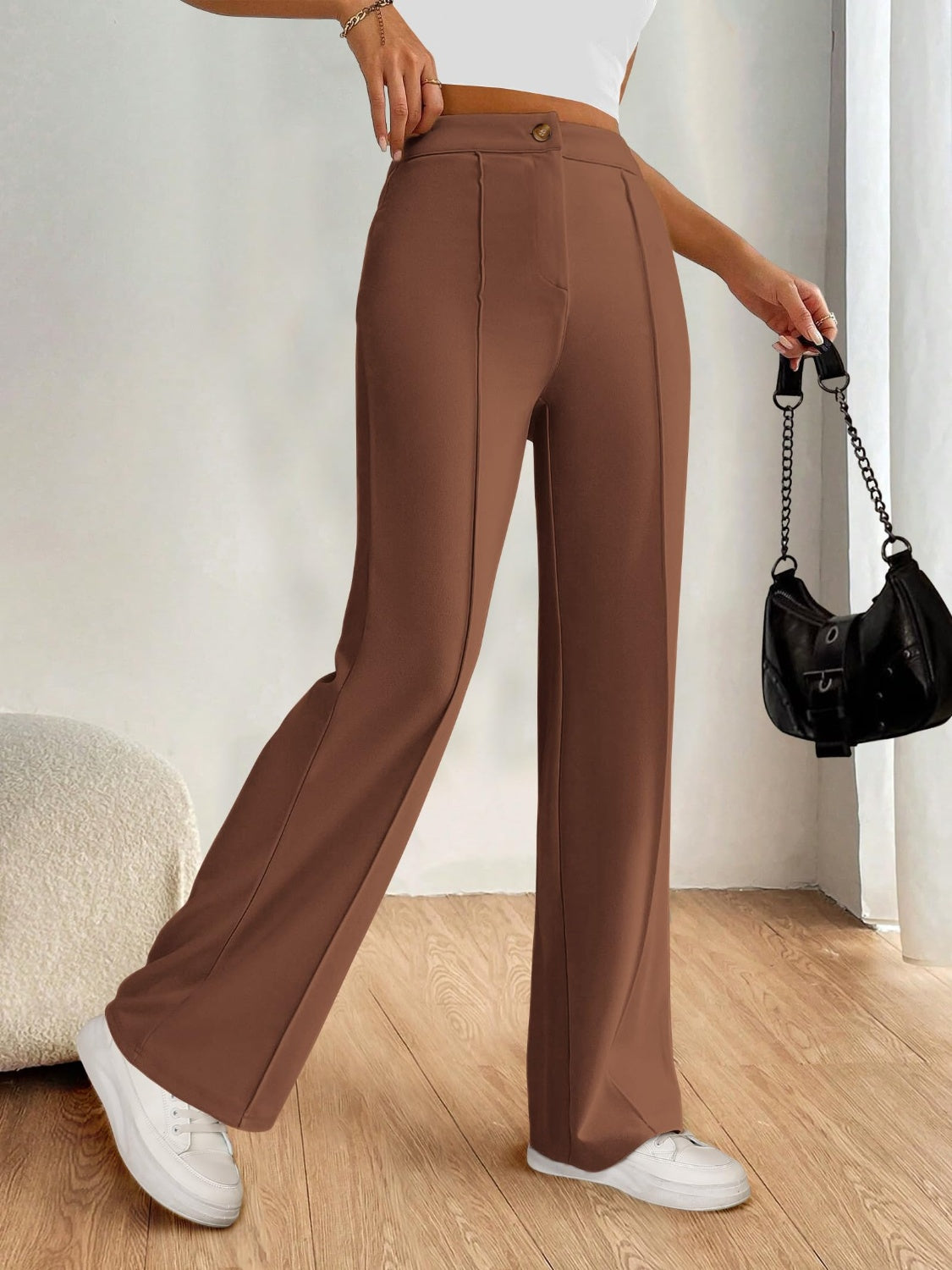 High Waist Wide Leg Pants