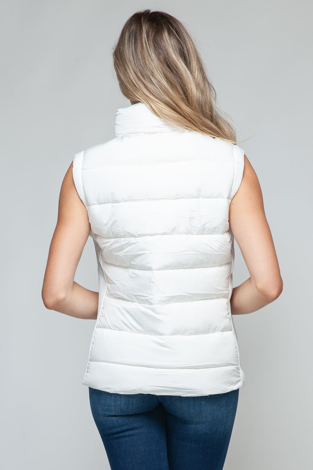 Zip Up Turtleneck Vest with Pockets