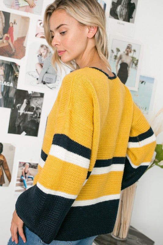 COZY COLORBLOCK SWEATER