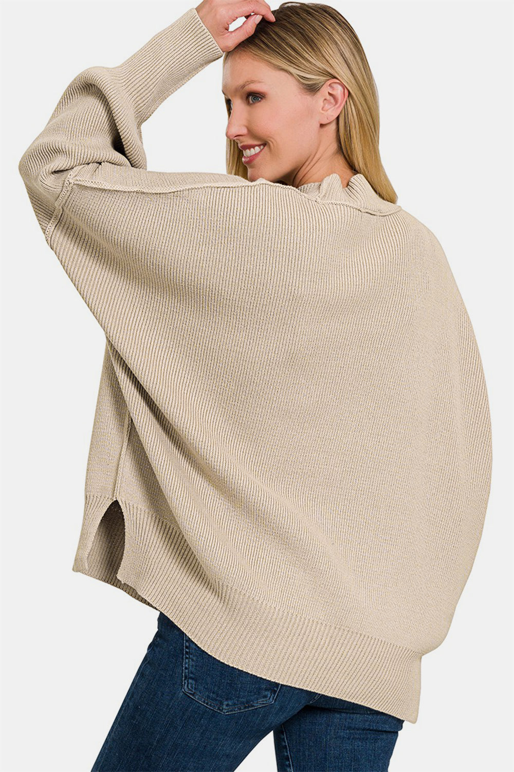 Side Sit Oversize Sweater