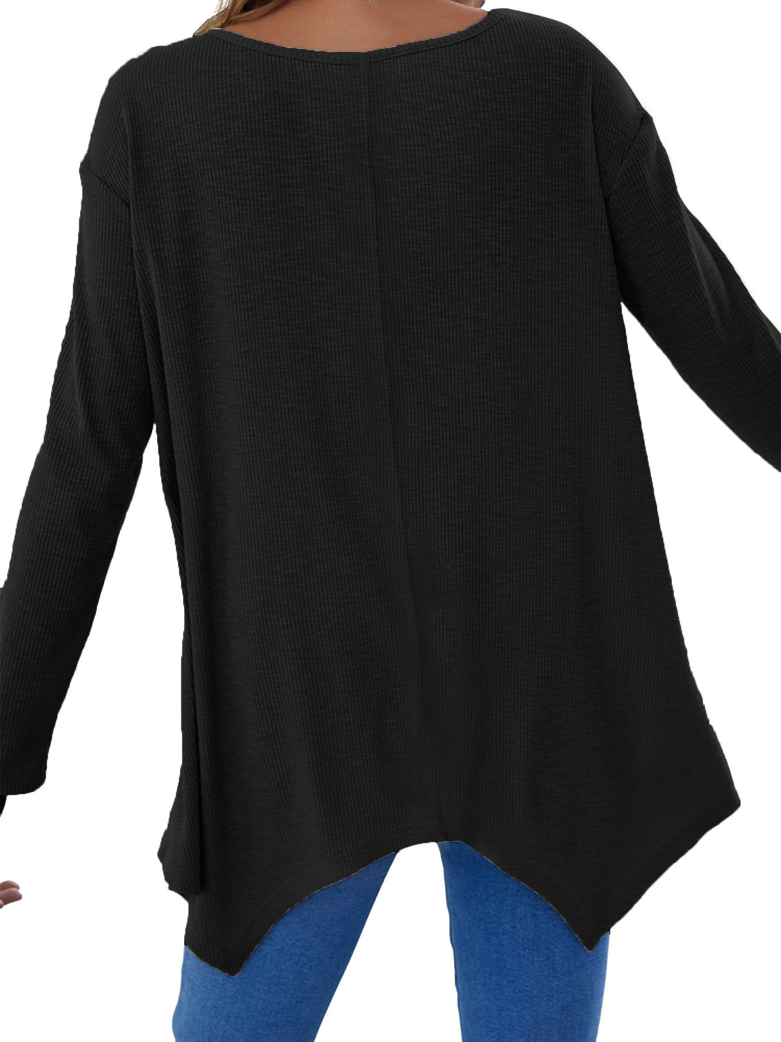 V-Neck Long Sleeve T-Shirt