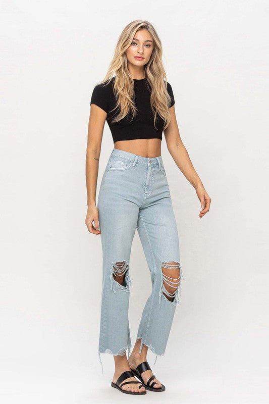 VERVET by Flying Monkey 90"s Vintage Crop Flare Jeans