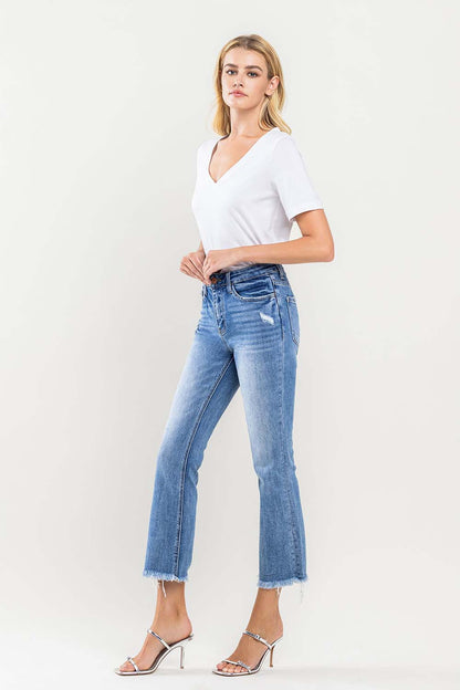 Vervet by Flying Monkey High Rise Cropped Flare Jeans