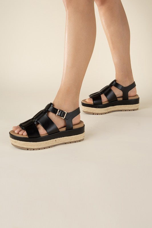 ESPADRILLE GLADIATOR SANDALS