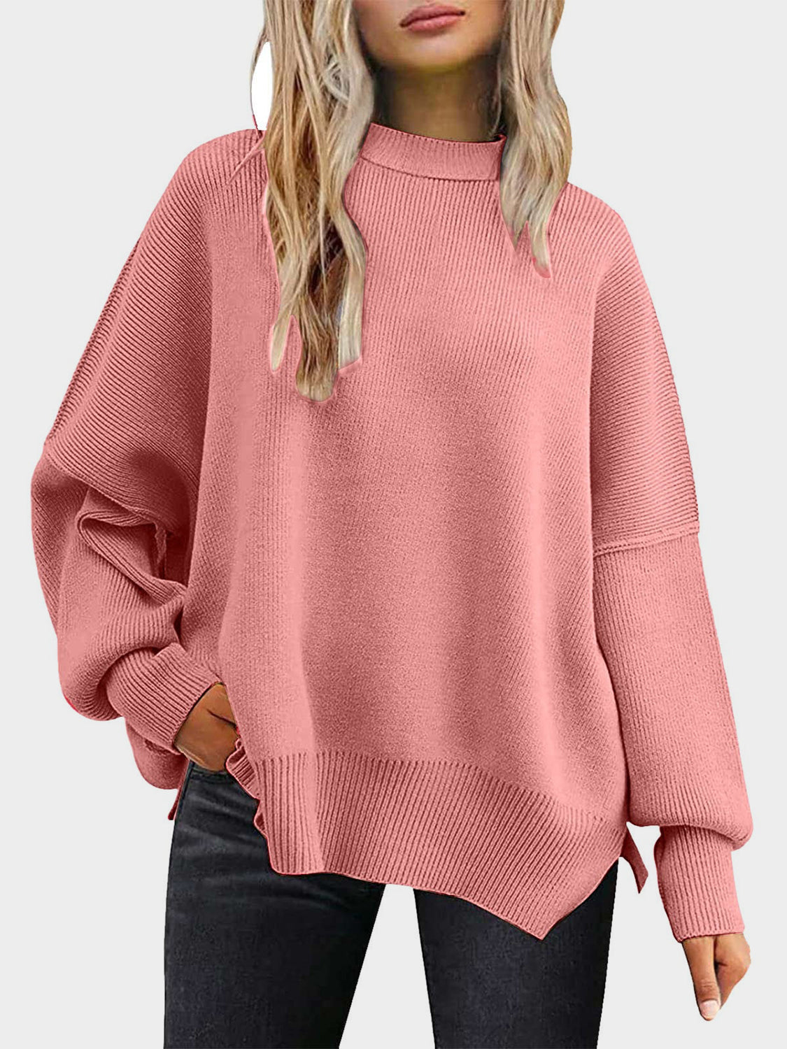 Round Neck Long Sleeve Sweater