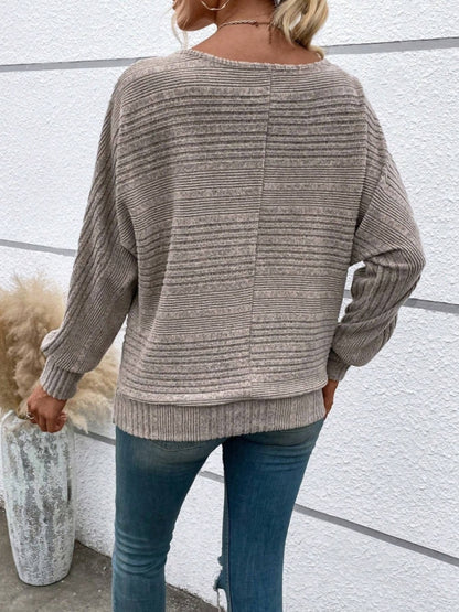 Round Neck Long Sleeve Top