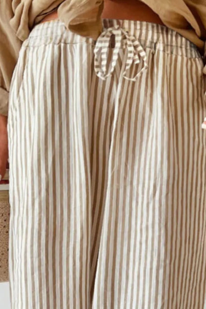 Striped Wide Leg Pants