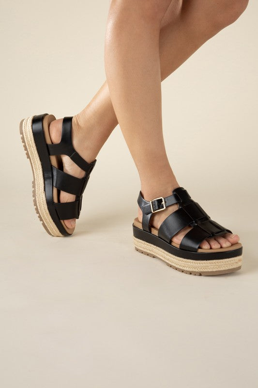 ESPADRILLE GLADIATOR SANDALS