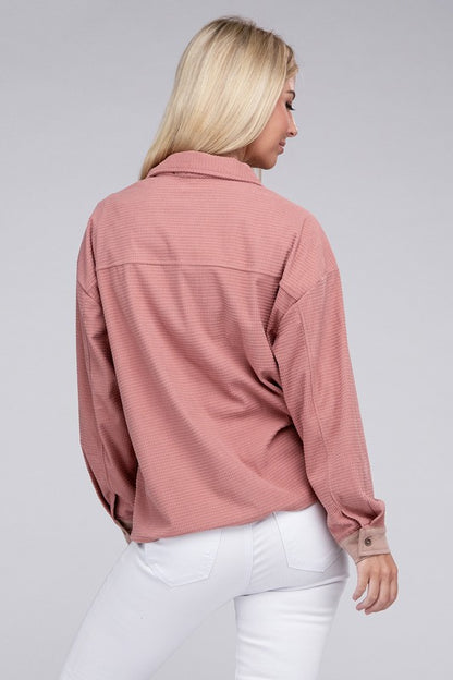 Two Tone Flap Pocket Shirt