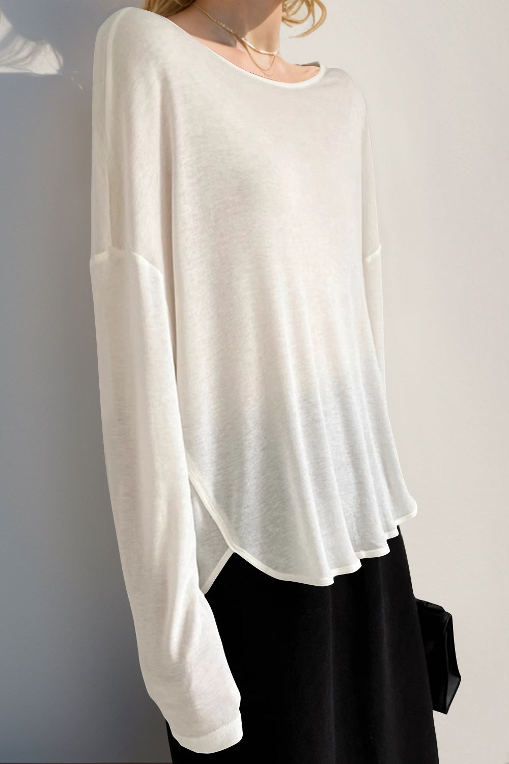 High-Low Long Sleeve T-Shirt