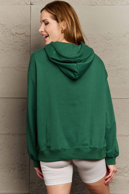 Long Sleeve Dropped Shoulder Hoodie