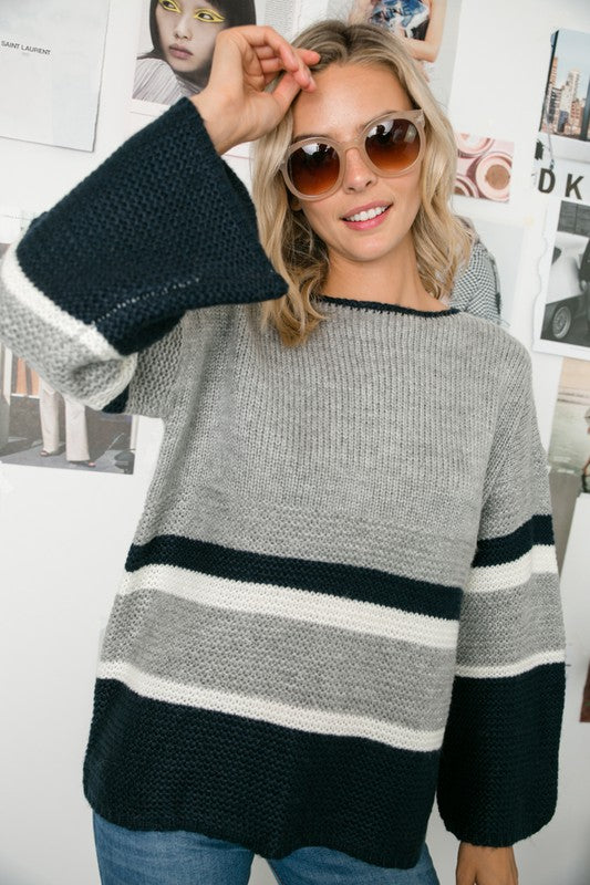 COZY COLORBLOCK SWEATER