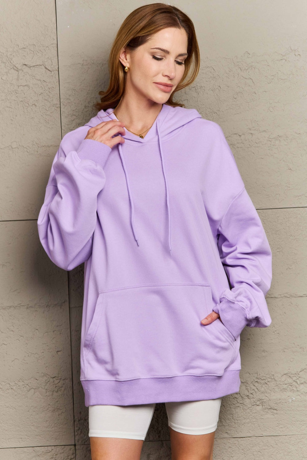 Drawstring Long Sleeve Hoodie