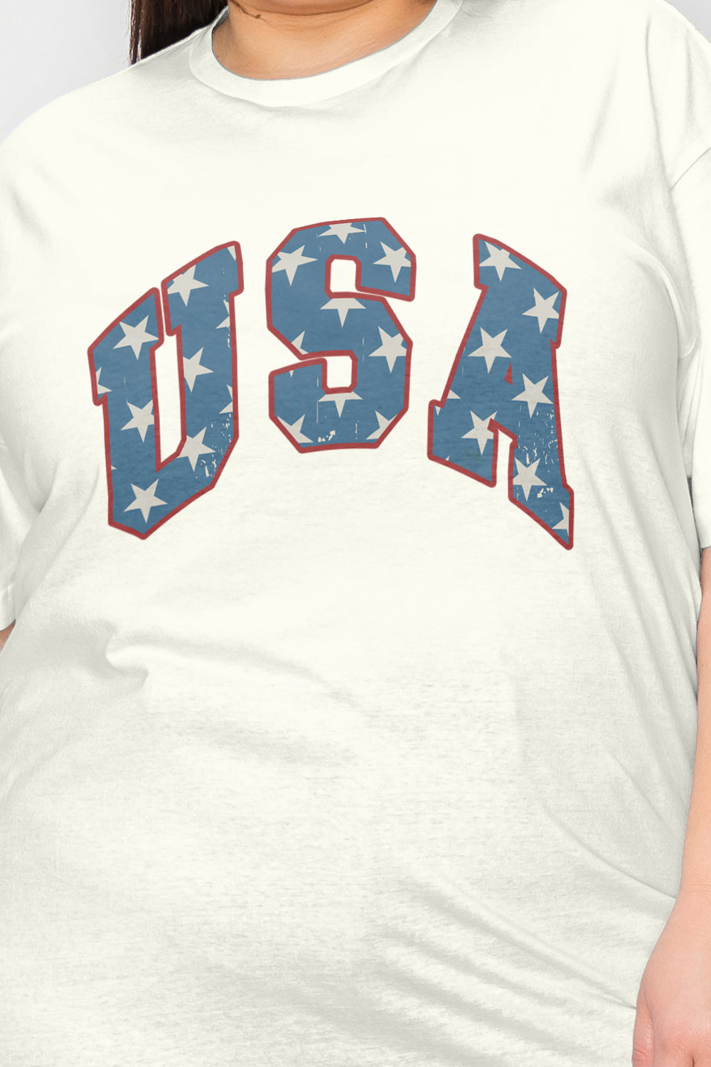 USA Letter Graphic Short Sleeve T-Shirt