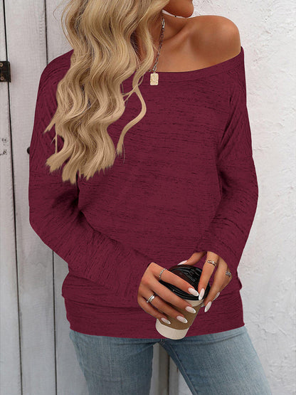 Heathered Long Sleeve Top