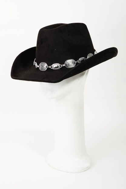 Metal Trim Cowboy Hat