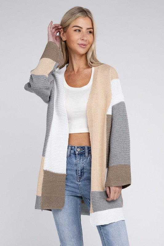 Multicolour Textured Cardigan