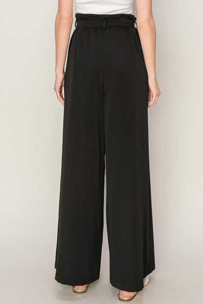 Paperbag Waist Wide Leg Pants