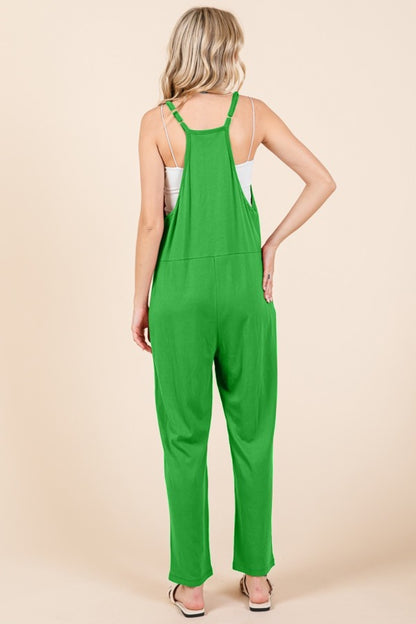 Sleeveless Jumpsuit with Pockets