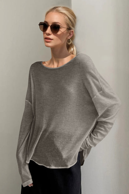 High-Low Long Sleeve T-Shirt