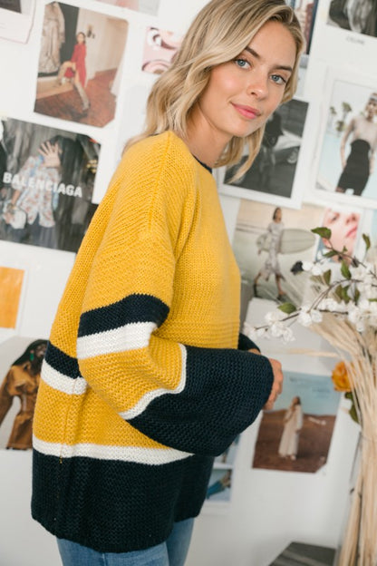 COZY COLORBLOCK SWEATER