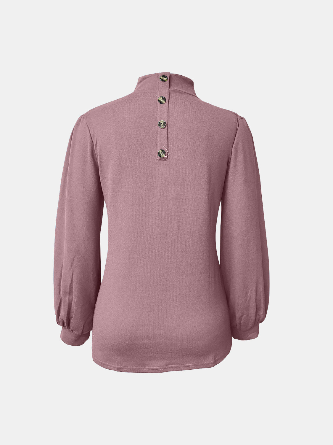 Mock Neck Long Sleeve T-Shirt